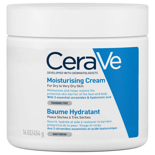 کرم مرطوب کننده سراوی پوست خشک و بسیار خشک 454 گرم (اصل) ا CeraVe Moisturizing Cream Dry to Very