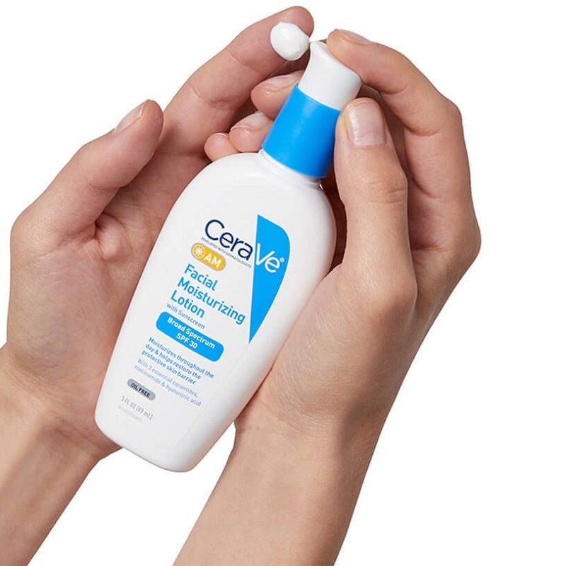 لوسیون مرطوب کننده صورت سراوی CERAVE حاوی spf30 حجم 89 میل ا CERAVE face moisturizing lotion