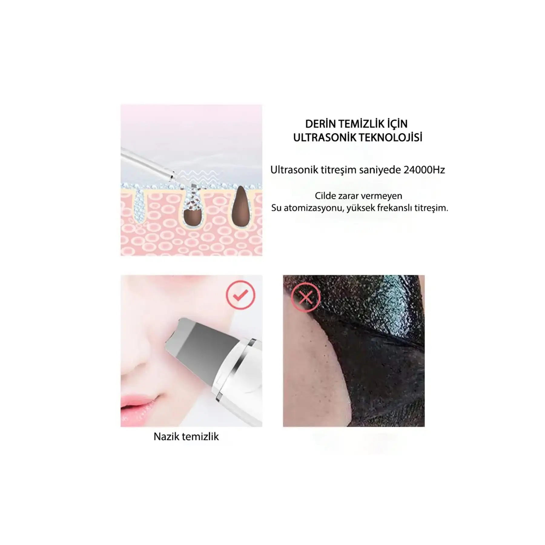 Ultrasonic Skin Scrubber Derma F - دستگاه اتو صورت درما اف و اسکین اسکرابر