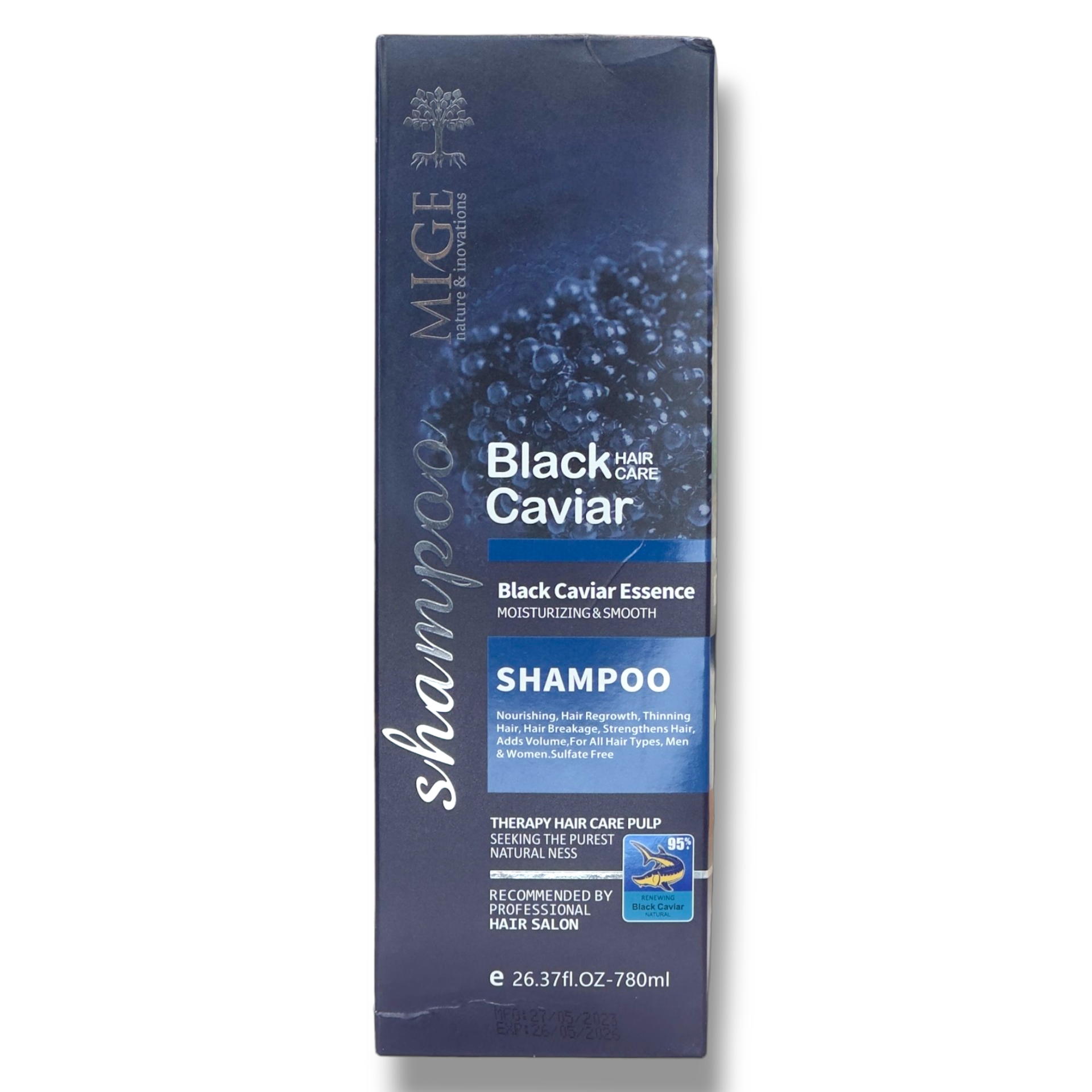 شامپو خاویار سیاه میگ 780 میل ا Mige Black Caviar Shampoo 780ml