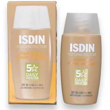 ضد آفتاب فیوژن واتر مجیک مدیوم رنگی ایزدین ISDIN Fotoprotector Fusion Water MAGIC SPF 50