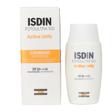 ضد آفتاب ایزدین ضد لک  Isdin مدل اکتیو یونیفای Active Unify ضد لک SPF 50