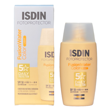 ضد آفتاب فیوژن واتر رنگی ایزدین رنگ Light  Fotoprotector ISDIN Fusion Water Color SPF 50