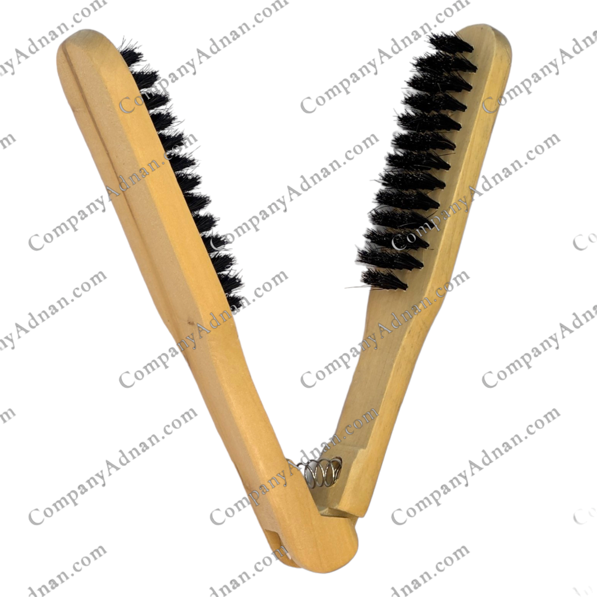 برس دو طرفه چوبی وی کی بیو پلاس نسوز مخصوص کراتین ا wooden brush for keratin from -کپی