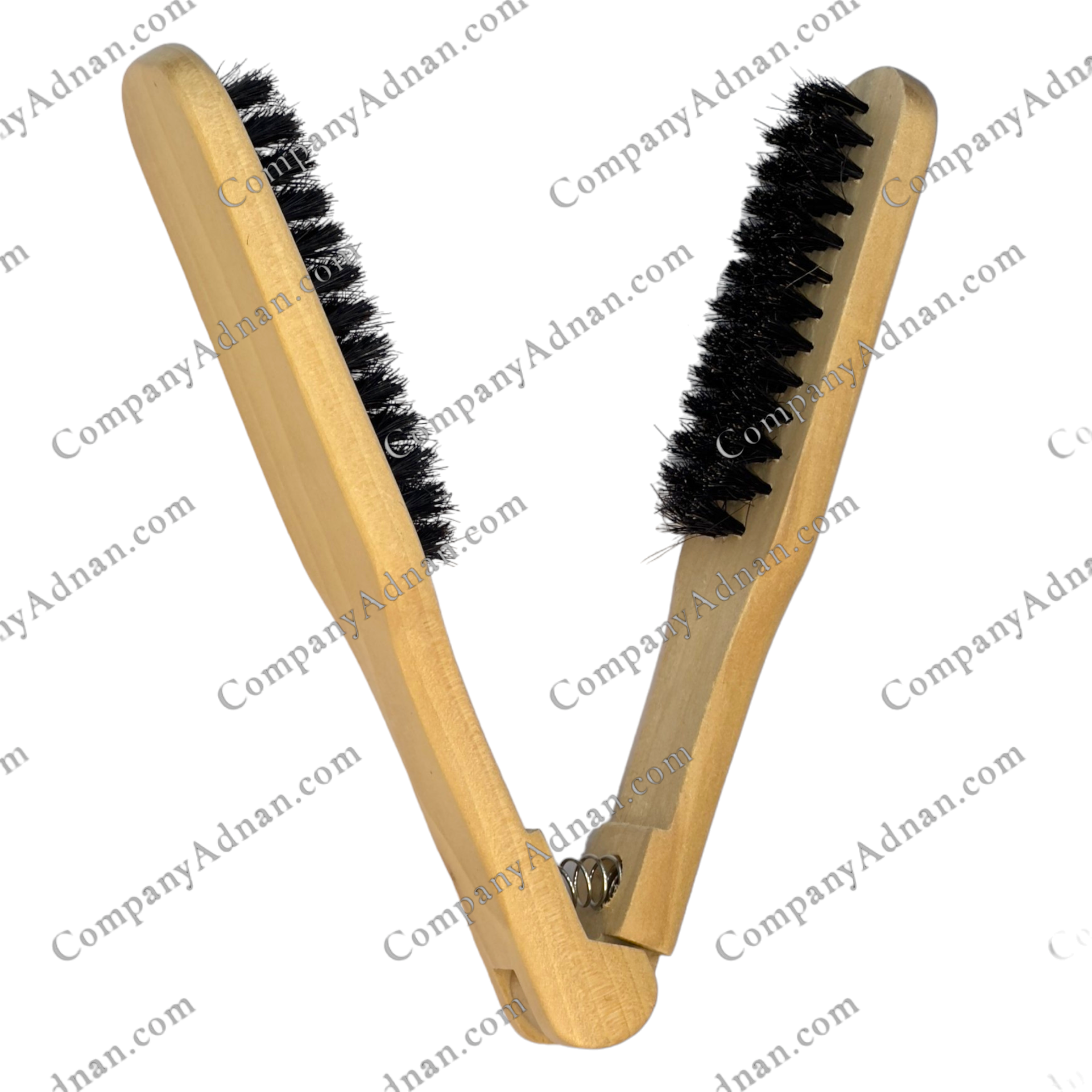 برس دو طرفه چوبی لیز نسوز مخصوص کراتین ا wooden brush for keratin from