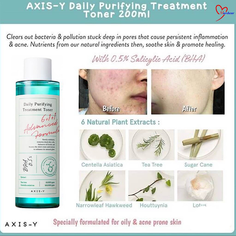 تونر ضدجوش و درمانی اکسیس وای AXIS-Y Daily Purifying Treatment Toner 200ml