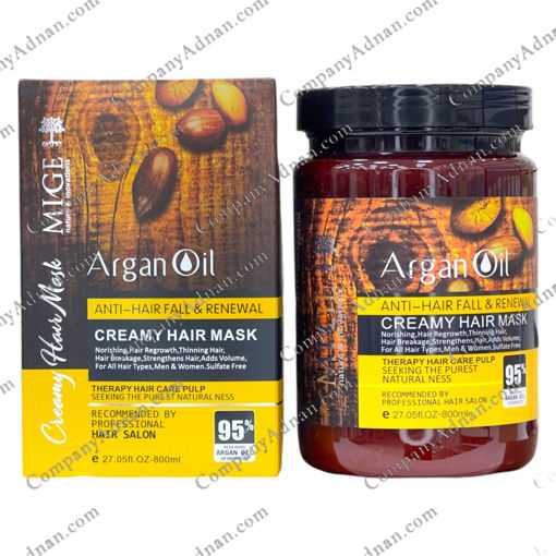 ماسک مو میگ Mige بدون سولفات حاوی روغن آرگان Argan Oil حجم 800 میل