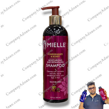 شامپو مرطوب کننده و رفع گره گشای انار و عسل ارگانیک Mielle 355 میلی لیتر