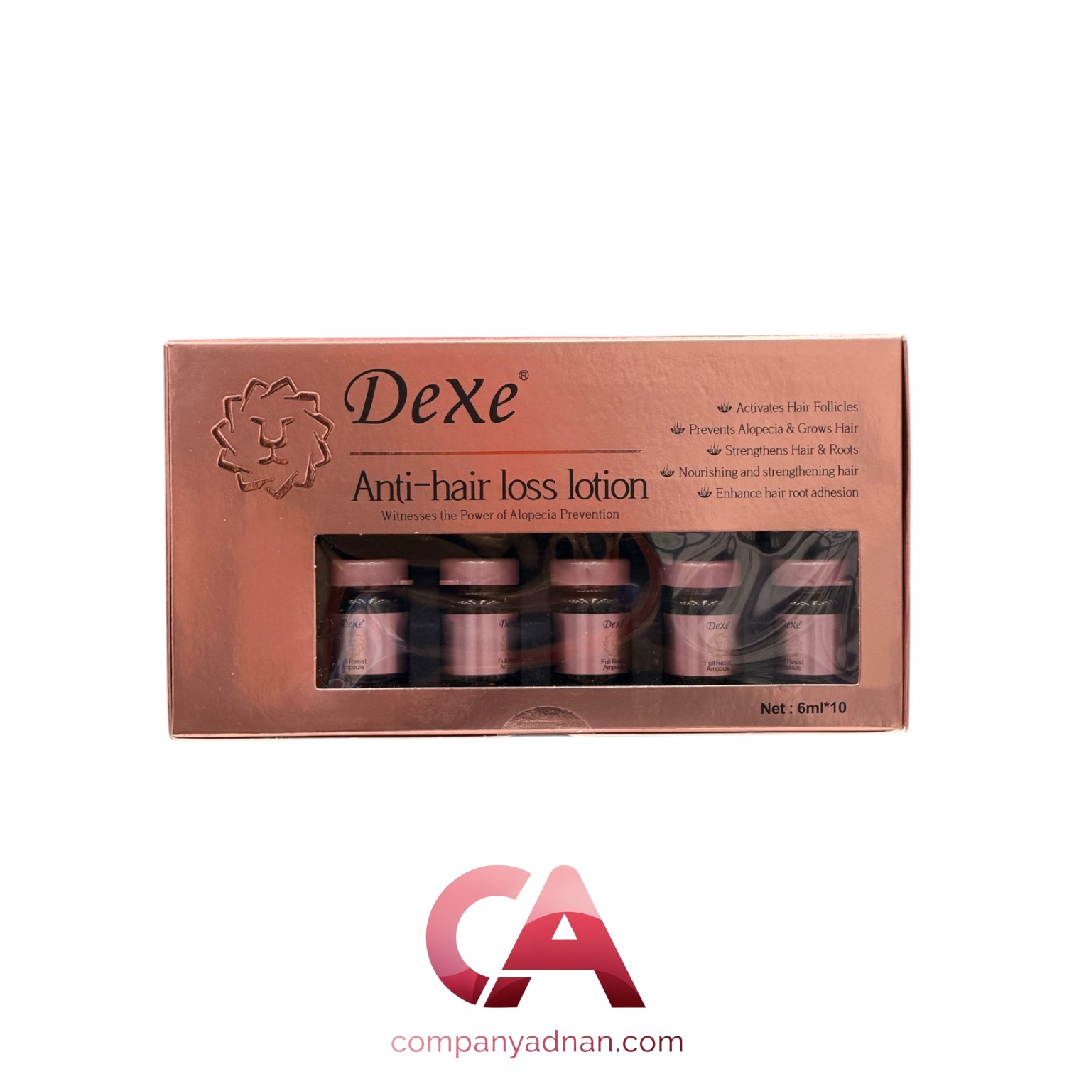 ویال ضد ریزش مو و تقویت رشد مو Dexe