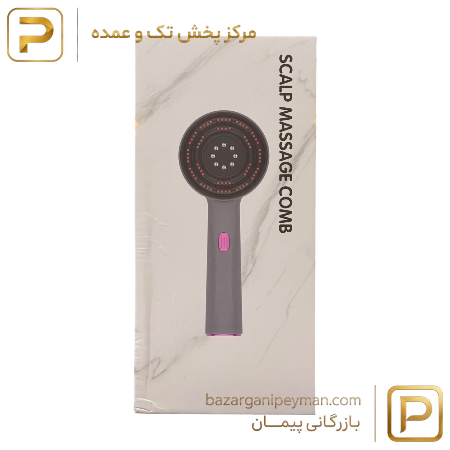 شانه ماساژور اسکالپ سر به همراه مخزن روغن تراپی