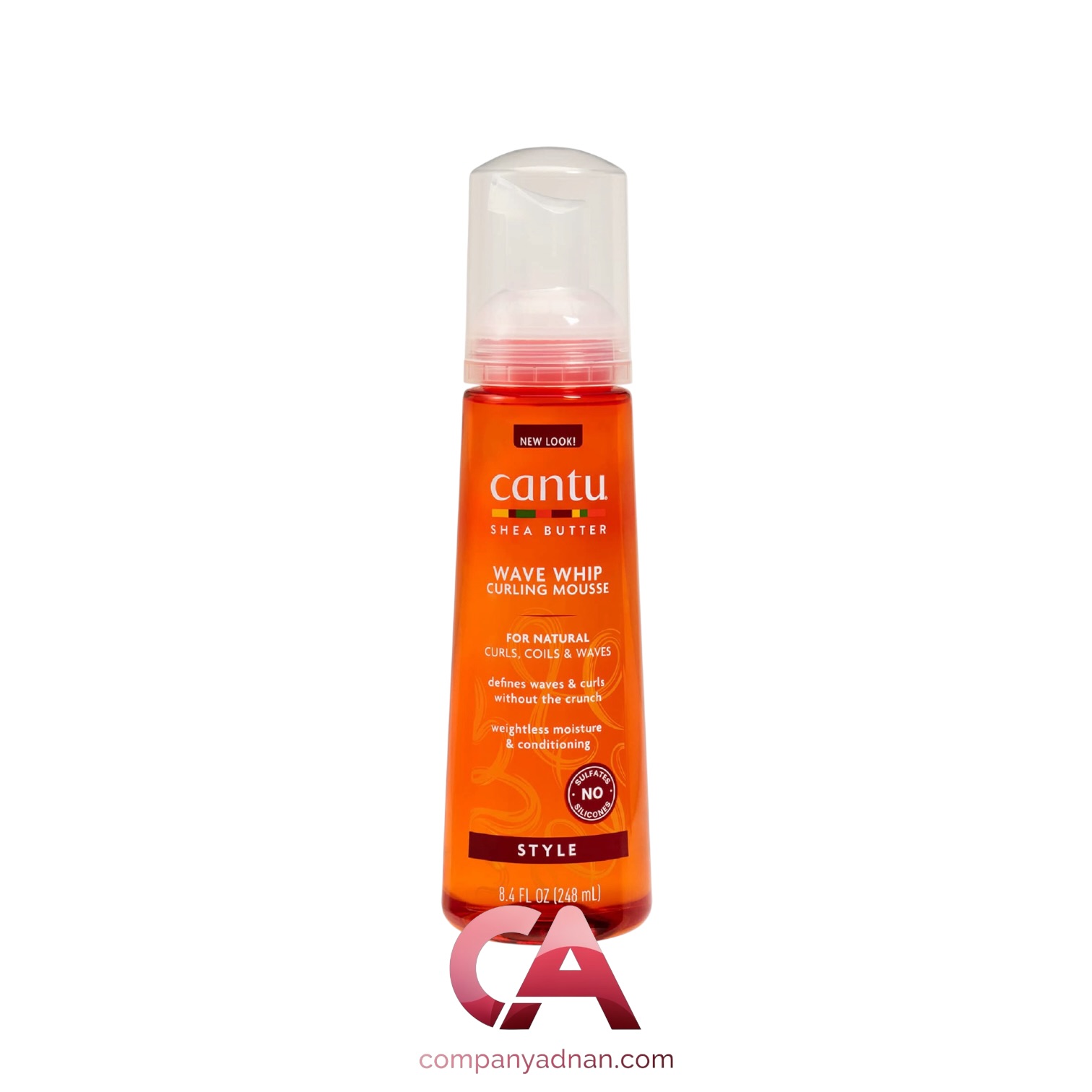 موس فر کننده کنتو مدل شی‌ باتر Cantu Wave Whip Curling Mousse حجم 248 میلی لیتر