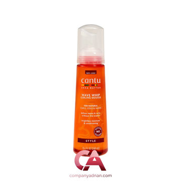 موس فر کننده کنتو مدل شی‌ باتر Cantu Wave Whip Curling Mousse حجم 248 میلی لیتر