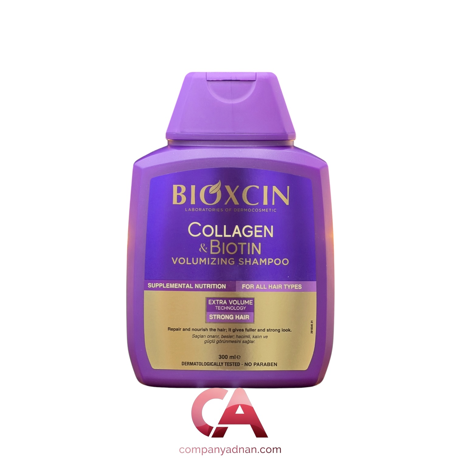 شامپو حجم دهنده بیوتین کلاژن بیوکسین Bioxcin Collagen & Biotin Volumizing Shampoo 300Ml