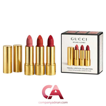 کیت رژ لب 3 عددی گوچی Gucci مدل Travel Lipstick Collection
