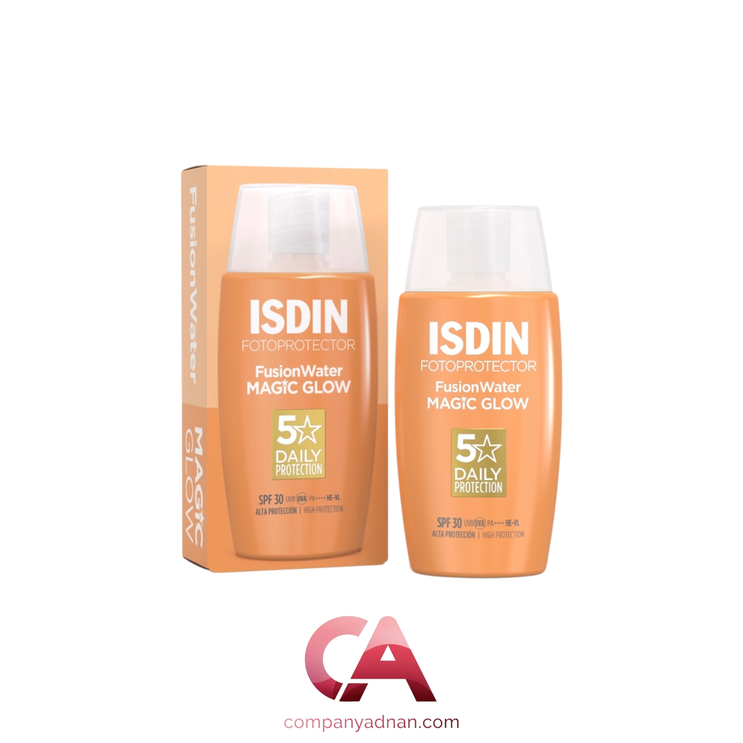 ضد آفتاب فیوژن واتر مجیک گلو SPF50 ایزدین | ISDIN Fusion Water Magic Glow SPF50