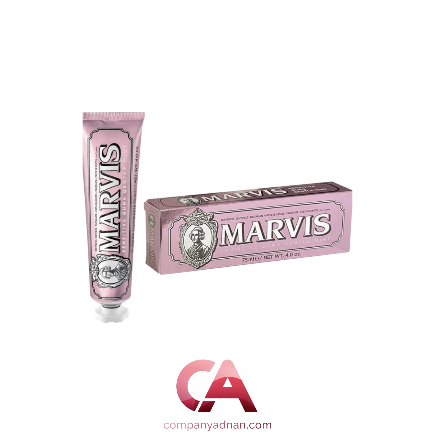 خمیر دندان حساس مارویس مدل Sensitive Gums Gentle Mint