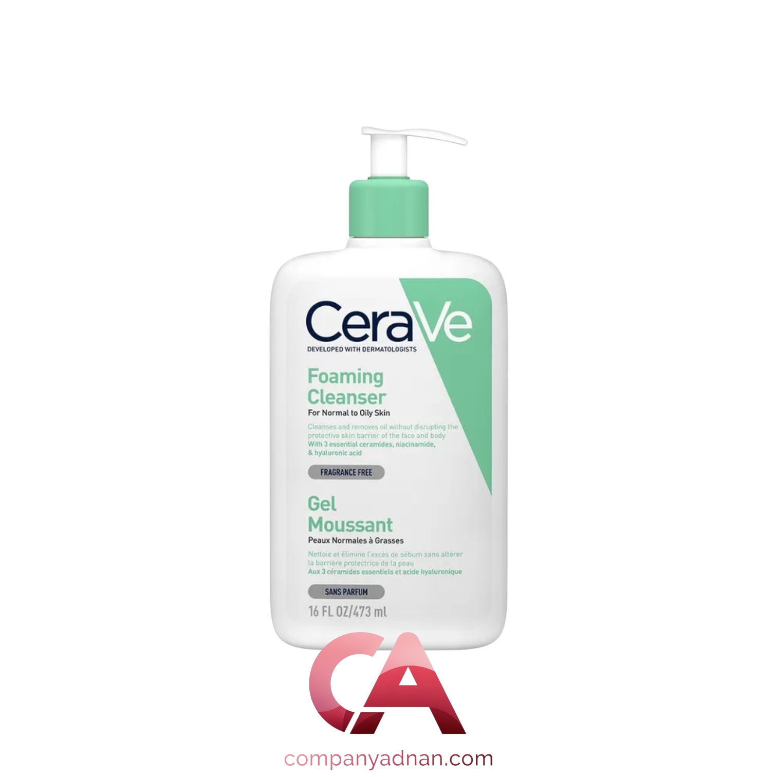 فوم شستشوی صورت سراوی Cerave حجم 473 میل (مخصوص پوست های چرب و نرمال) ( سفارش آمریکا )