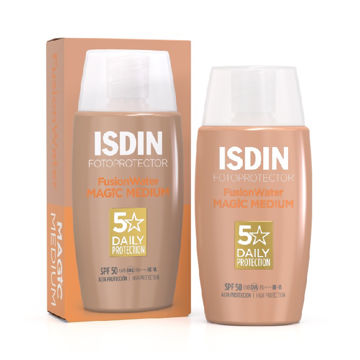 ضد آفتاب فیوژن واتر مجیک مدیوم رنگی ایزدین ISDIN Fotoprotector Fusion Water MAGIC SPF 50